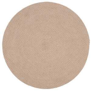 Béžový látkový koberec Kave Home Rodhe ⌀ 150 cm