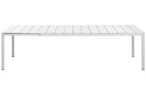 Nardi Bílý hliníkový rozkládací zahradní stůl Rio 210/280 x 100 cm