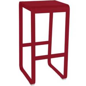 Červená hliníková zahradní barová židle Fermob Bellevie 75 cm
