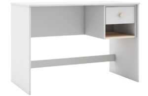 Bílý lakovaný pracovní stůl Marckeric Esteban 110 x 55 cm