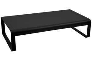 Černý hliníkový zahradní konferenční stolek Fermob Bellevie 138 x 80 cm