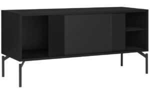 Noo.ma Černý TV stolek Met 116 x 42 cm