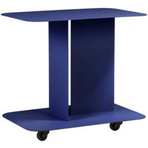 Noo.ma Modrý kovový odkládací stolek Ho 60 x 40 cm