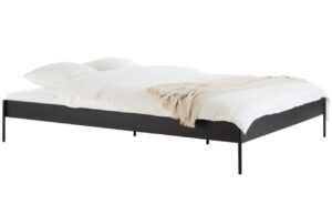 Noo.ma Černá kovová dvoulůžková postel Eton 160 x 200 cm