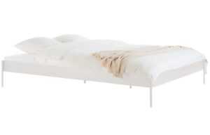 Noo.ma Béžová kovová dvoulůžková postel Eton 200 x 200 cm