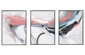 Set tří abstraktních obrazů Somcasa Liquid 70 x 50 cm