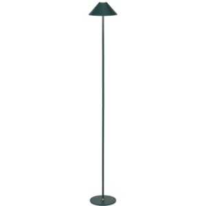 Tmavě zelená plastová nabíjecí stojací LED lampa Halo Design Hygge 134 cm