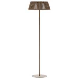 Béžovošedá zahradní solární LED lampa Kave Home Aldet 160 cm