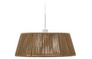 Béžovošedé závěsné stínidlo Kave Home Aldet 46 cm