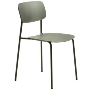 Zelená kovová jídelní židle Unique Furniture Kirkland
